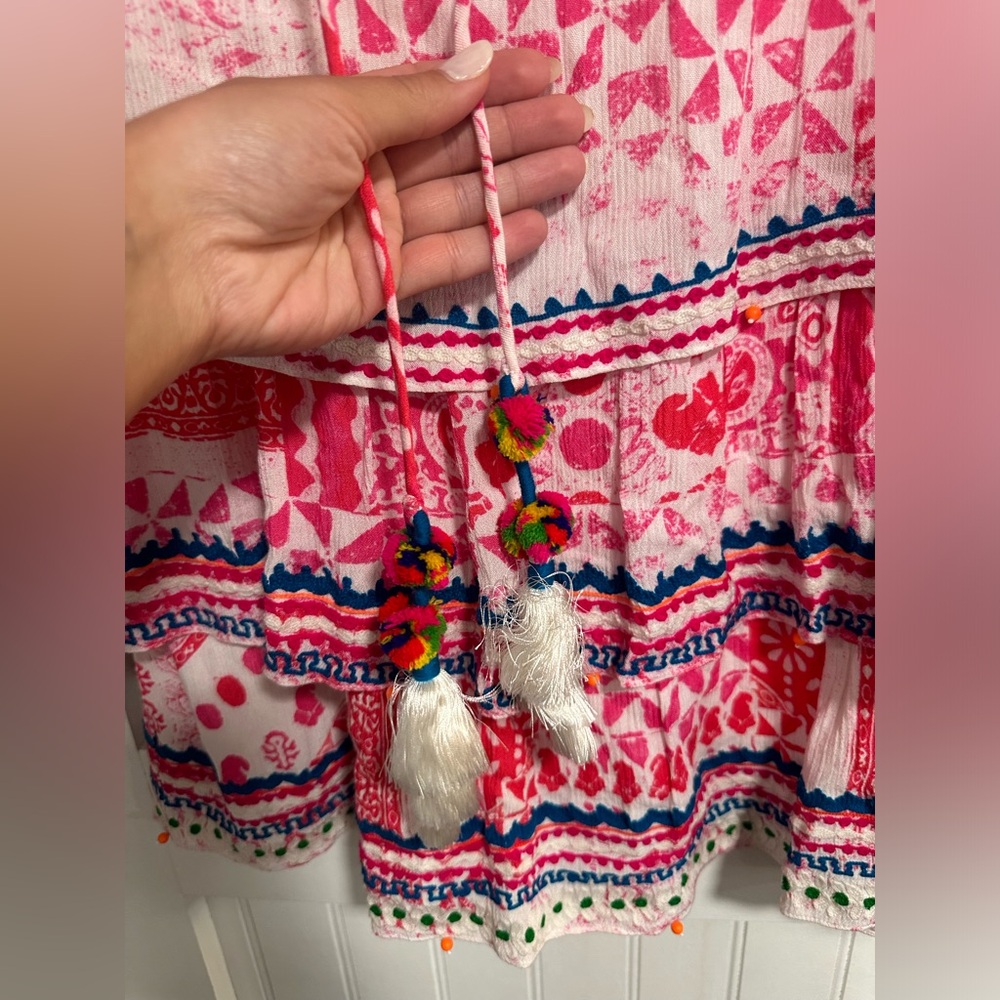 Hemant And Nandita Esoteric Tunic/Ruffle Tiered D… - image 5